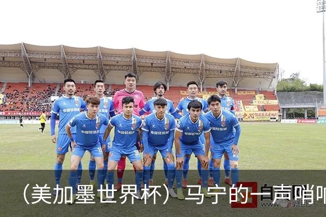 （美加墨世界杯）马宁的一声哨响，中国足球的另一种抵达